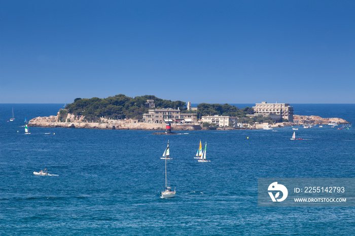 Ile de Bendor, Bendor Island, in front of Bandol, Alpes-Maritimes, Cote d’Azur, South of France, France, Europe