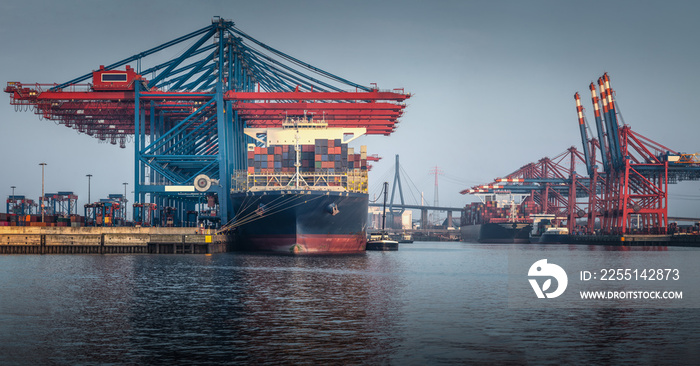 Containerterminal im Hafen von Hamburg