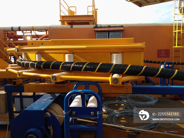 Ready-made cables for laying in an offshore wind farm