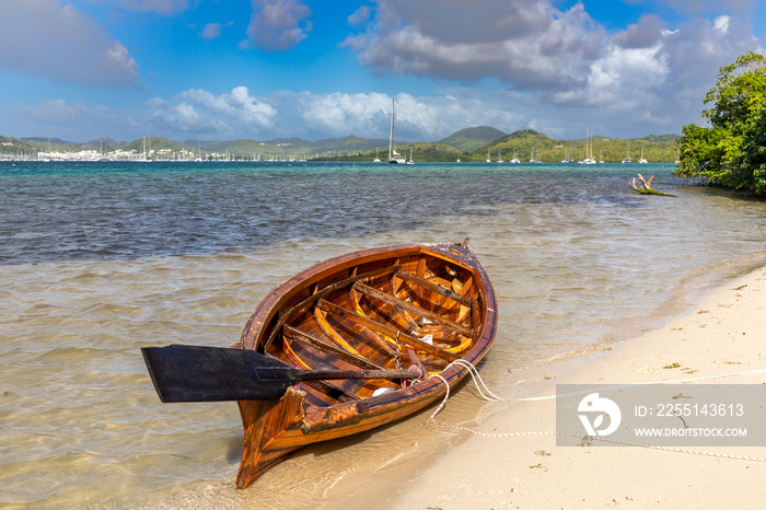 Sainte-Anne, Martinique, French Antilles - Bark in le Marin Bay