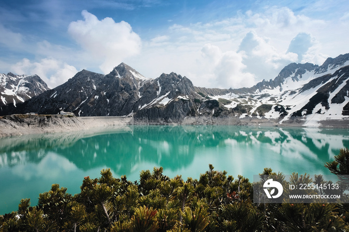 Lünersee im Rätikon (Montafon, Brandnertal, Vorarlberg, Österreich)