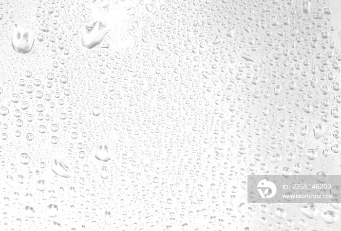 water drops on glass texture