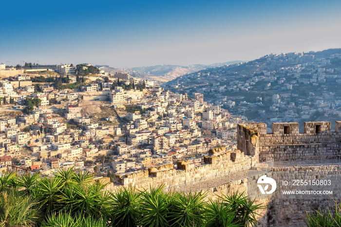 Jerusalem old city skyline, Israel