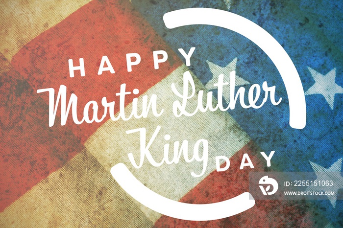 Composite image of happy martin luther king day