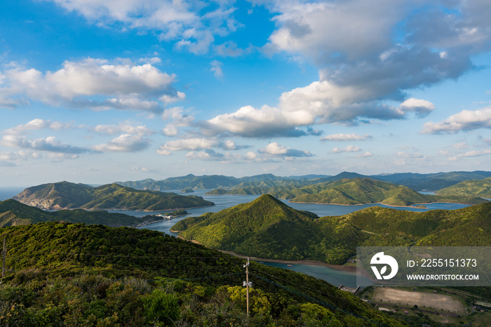 福江島　五島列島　夕暮れ　展望