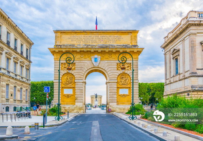 Arc de Triomphe in Montpellier, France