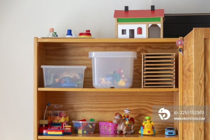 playtime toys on a shelf