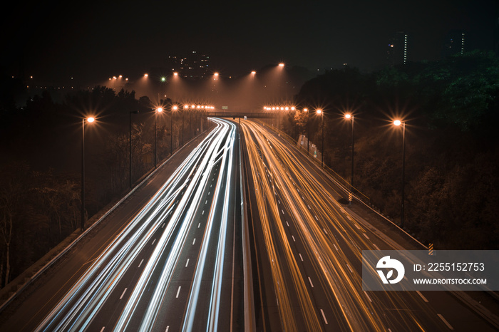 Highway time lapse