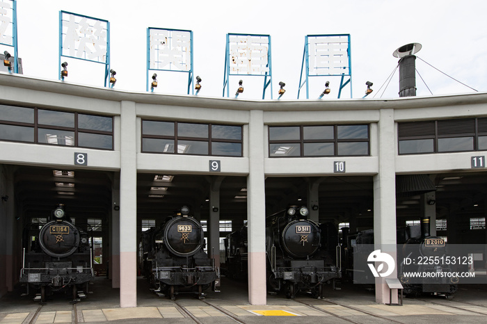 京都鉄道博物館 扇形車庫 -蒸気機関車-