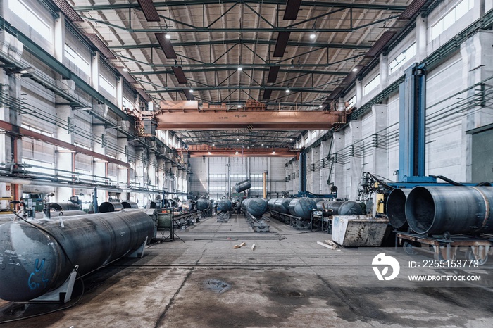 Heavy industry construction plant  - welding tanks