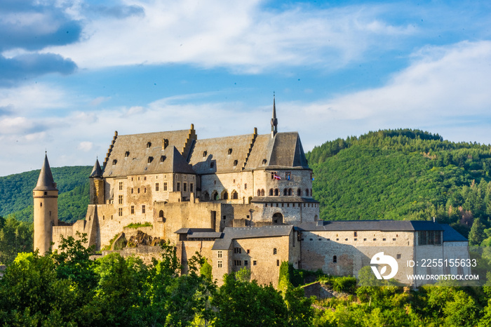 Castle of Vianden in Luxembourg