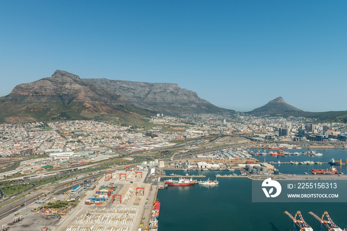 Cape Town Harbor (aerial view)