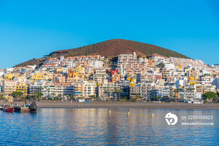 Playa de los Cristianos at Tenerife, Canary islands, Spain