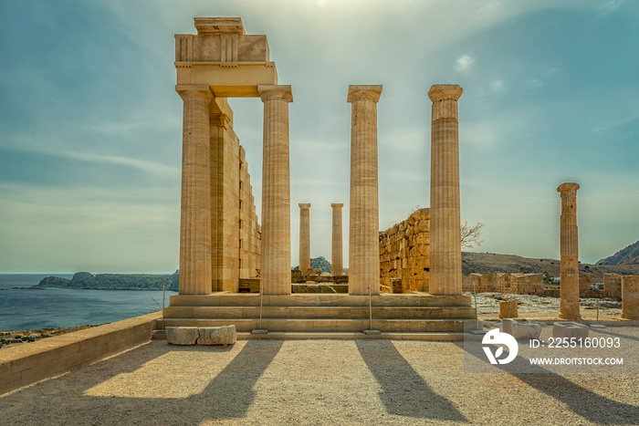 Rhodes Lindos Acropolis Temple Ruins