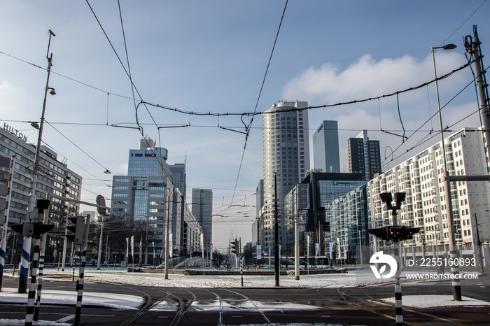 Hofplein Rotterdam Winter