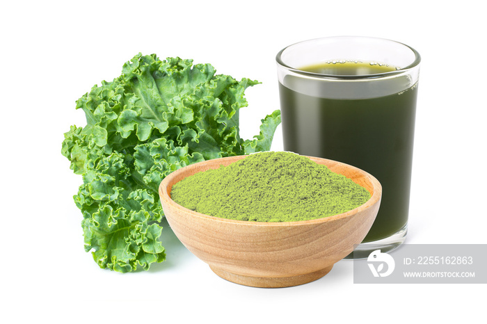 Kale powder and green juice