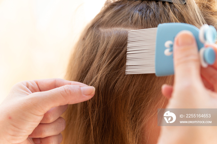 head lice head treatment,stock photography