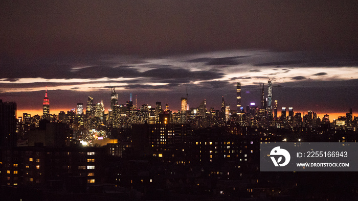 New York City Skyline at Dusk