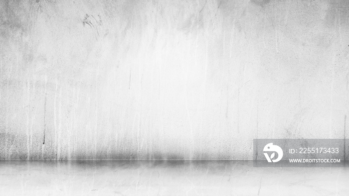 Cement wall with floor in the empty room and light for background.