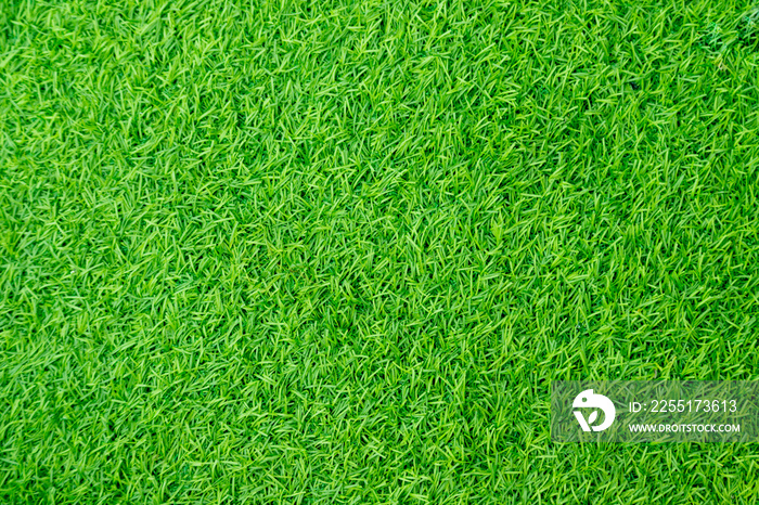 Green artificial grass texture for background