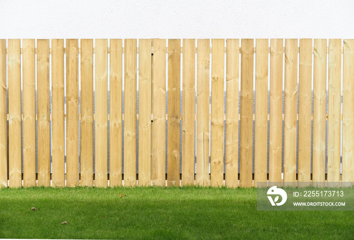 Wooden garden fence oak stain wood paint