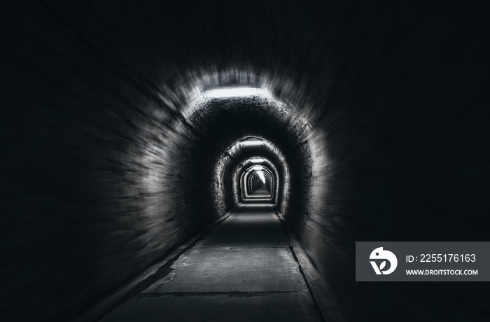 time tunnel, Underground theme park in Turda salt mine, Romania