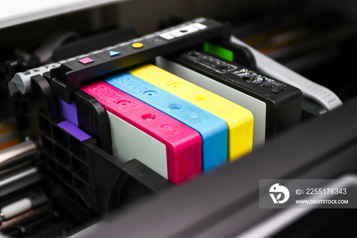 An ink cartridge or inkjet cartridge is a component of an inkjet printer that contains the ink four color