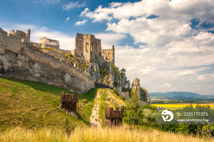 Medieval castle Beckov, Slovakia, Europe.