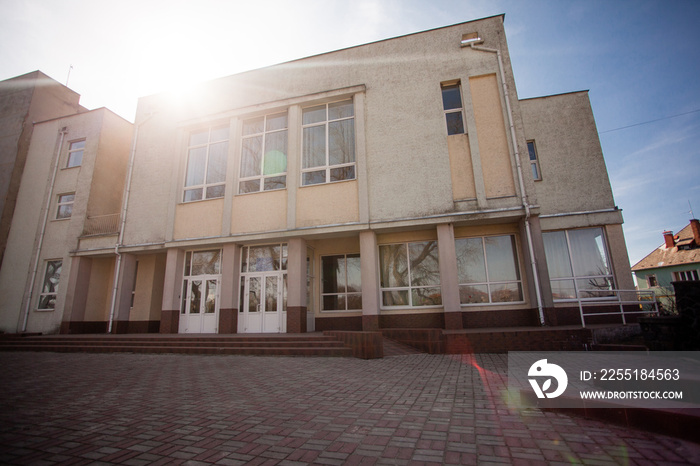 Facade of the school building