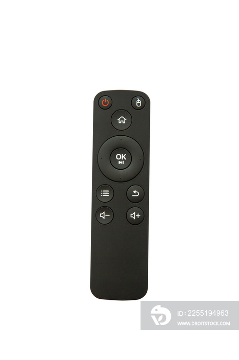 android set top box TV remote control isolated on white background