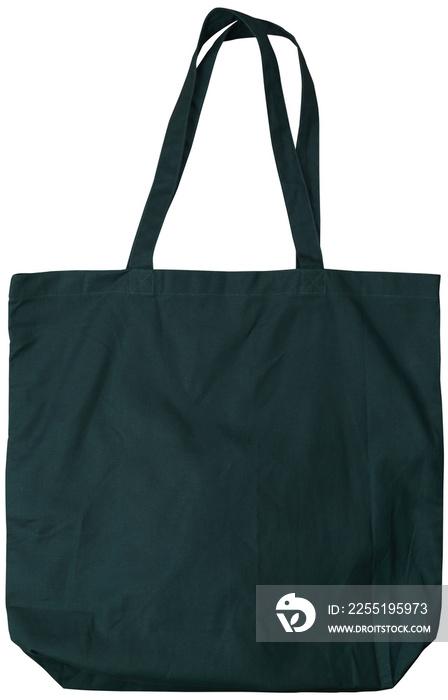 Dark green canvas bag mockup
