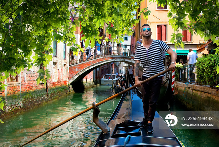 Gondolier in Venice