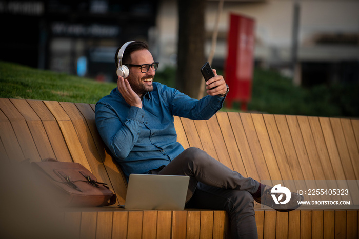 Highly motivated freelancer ready to kick a business stock photo