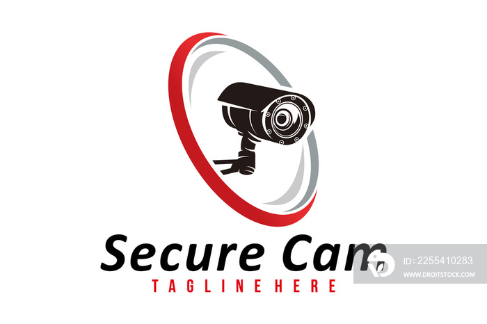 secure cam logo icon vector isolated