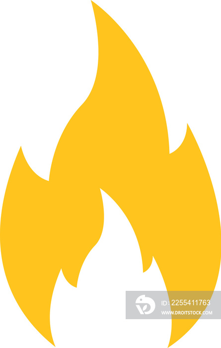 Fire icon clipart design illustration