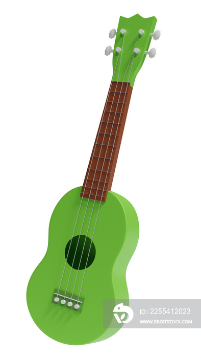 green ukulele