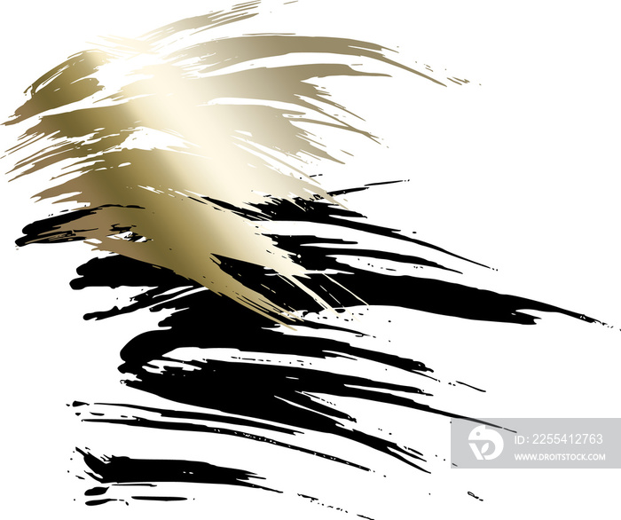 Black Gold Brushstroke