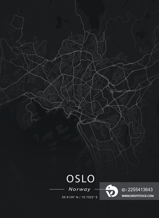 Map of Oslo, Norway