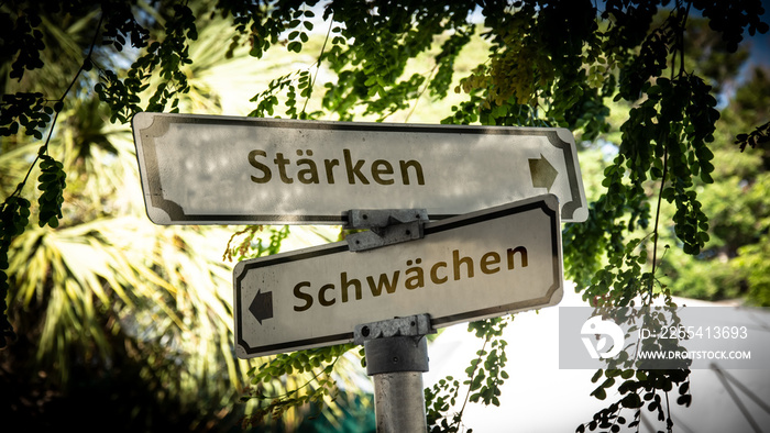 Schild 336 - Stärken