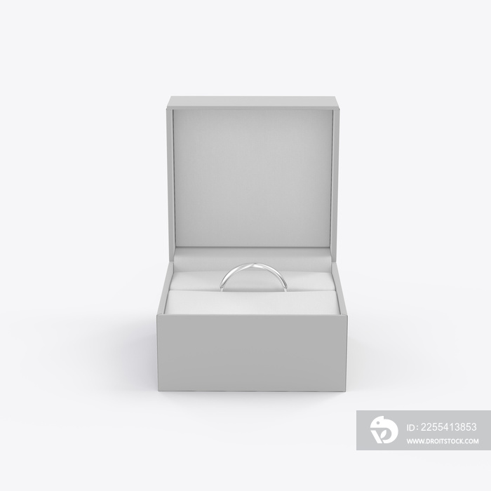 Wedding Rings Box Mockup. 3D render