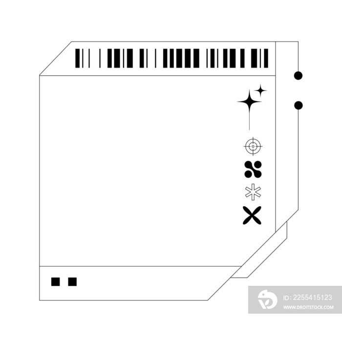 frame with bar code