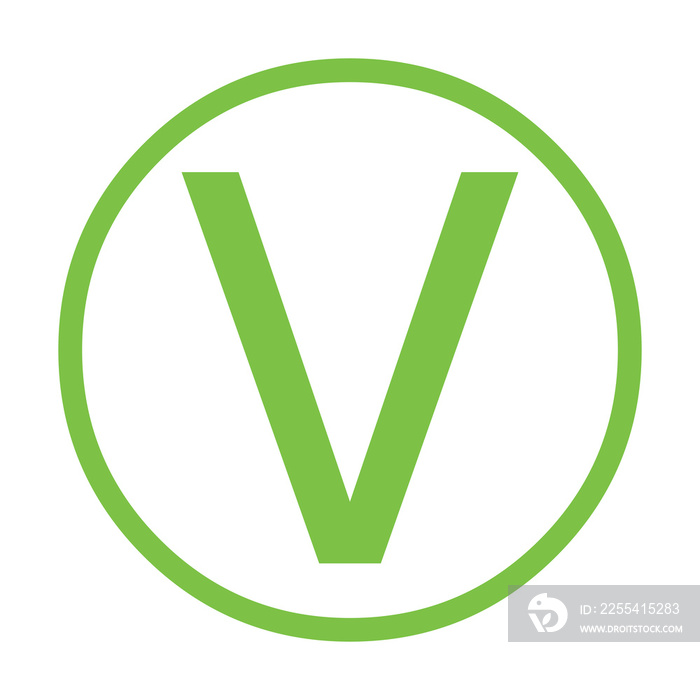 Vegan symbol icon