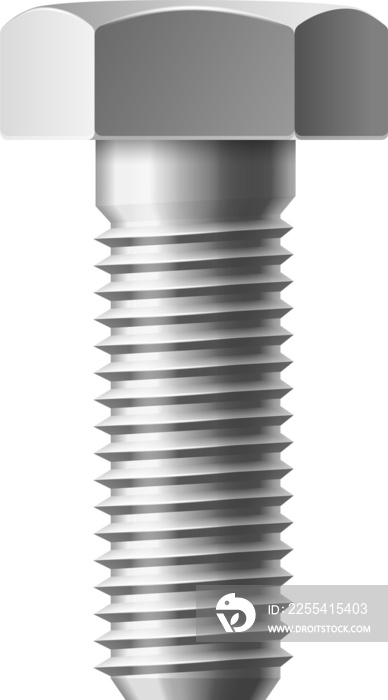 Threaded fastener isolated stainless steel bolt