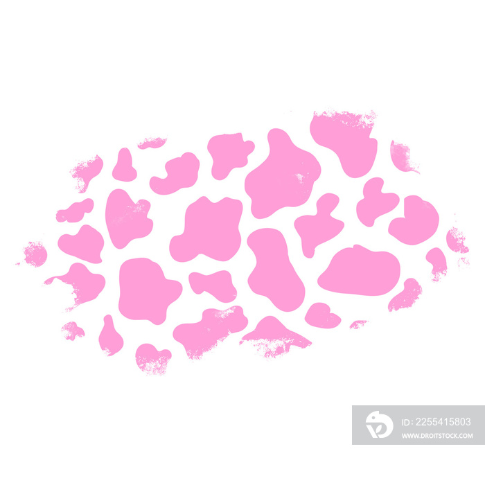 Pink Cow Print Splash