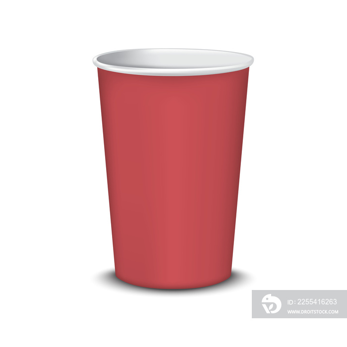 red plastic cup isolated for png