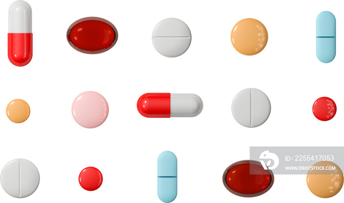 medicine pills and capsules