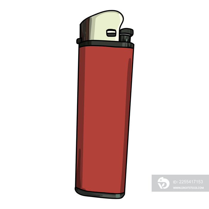 red cigarette lighter