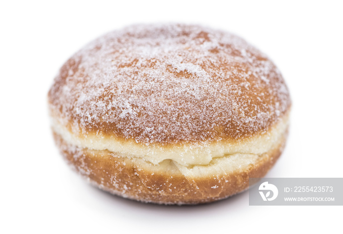 Fresh made Berliner (transparent background, selective focus)