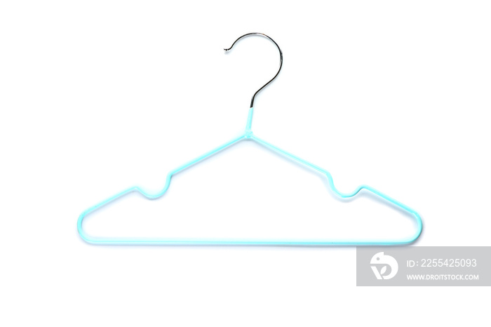 Clothes hanger on white background