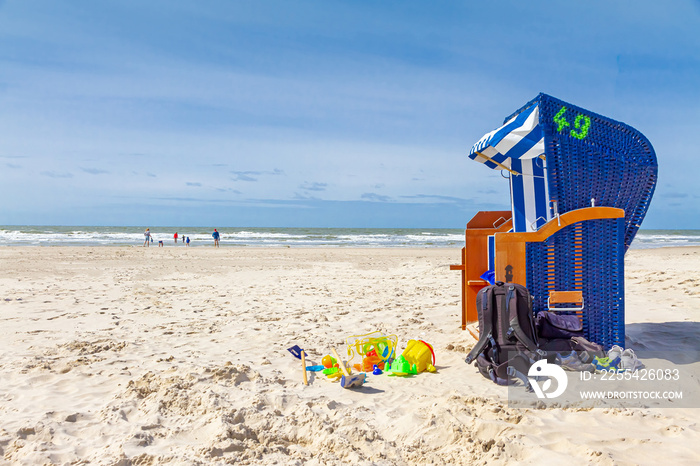 Strandkorb, Urlaub auf Amrum